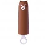 Вібратор CuteVibe Teddy Brown (Pink Dildo), реалістичний вібратор під виглядом морозива (SO6559)