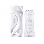 Мастурбатор Dorcel DEEP BLOW WHITE, подвійне використання (SO7377)