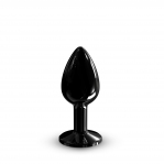 Металлическая анальная пробка с украшением в виде кристалла Dorcel - Diamond Plug BLACK S (SO7808)