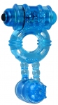 Ерекційне віброкільце Alive Double Ding Ring Blue (SO8690)