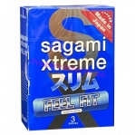 Супертонкие латексные презервативы Sagami Xtreme Feel Fit, 3 шт (11939)