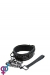 Нашийник з повідцем SINFUL BLACK COLLAR (T280237)
