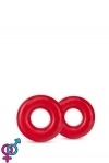 Набір ерекційних кілець STAY HARD DONUT RINGS OVERSIZED RED (T331332)
