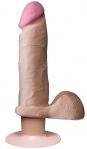 Вибратор с присоской Vibrating Realistic 6 Inch Ultraskyn Ur3 Cock - White (DJ15211)