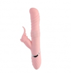 Вибратор двойной рельефный с вращающимися шариками Chisa Sexy Heat Up Elephish (CH312860)