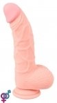 Фаллоимитатор с мошонкой Medical Silicone Dildo, 20х3,4 см