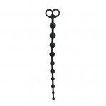Анальные бусы Long Anal Beads черные, 33.5x2.5 см (ET106BLK)