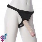Страпон Doc Johnson Vac-U-Lock - 8 Inch Classic Dong Ultra Harness, 20х4,5 см