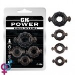 Набор колец GK Power Rudder Cock Rings, Black (CH32163)