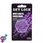 Кольцо эрекционное Nust Bolts Cock Ring-Clear (CH94080)