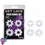 Набор колец GK Power Cock Rings Set-Clear (CH58234)