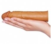 Насадка на член Pleasure X-Tender Penis Sleeve Brown Add 1