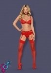 Комплект Obsessive Heartina 3 pcs set L/XL красный (410663)
