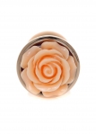 Анальна пробка з помаранчевою трояндочкою Plug-Jewellery Red Gold PLUG ROSE-Peach (BS6400128)