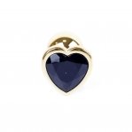 Анальна пробка к з каменем у формі серця Black Jewellery (BS64038)