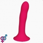 Дилдо с присоской Adrien Lastic Hitsens 4 Pink, 17,8х3,7 см