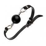 Кляп з силікону на ланцюжку Loveshop Latex BREATHABLE BALL GAG BLACK (F61432)
