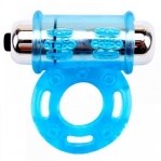 Эрекционное кольцо с вибропулей GET LOCK Blue (CH77002)
