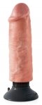 Вибратор реалистичный на присоске King Cock, телесный (PB541893)