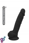 Фаллоимитатор Термоактивный REAL LOVE 7, Black, 17,7х3 см (DT21562)