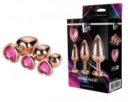 Набор радужных анальных пробок GLEAMING LOVE MULTICOLOUR PLUG SET (DT21792)