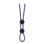 Регулируемое эрекционное кольцо STAY HARD DOUBLE LOOP BLUE (T331084)