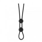Регулируемое эрекционное кольцо STAY HARD DOUBLE LOOP BLACK (T331085)