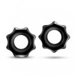 Набор эрекционных колец STAY HARD NUTZ BLACK (T330571)