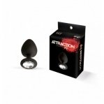 Анальная пробка силикон с камнем MAI No.47 ANAL PLUG WITH STONE S (T370132)