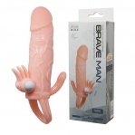 Насадка на член Brave Men Vibrating Sleeve Flesh (6603BI0498)