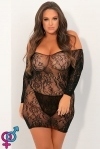 Міні-сукні з відкритими плечима SEDUCTIVE BLACK, XL/2XL (757070XBLK1X2X)