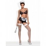 Костюм горничной черно-белый Obsessive MAIDME Set 5 S/M (410627)