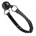 Кляп из экокожи Loveshop BREATHABLE BALL GAG BLACK (F61406)