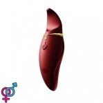 Кліторальний вібромасажер з язичком та вібрацією Zalo Hero, Wine Red (ZL01601)