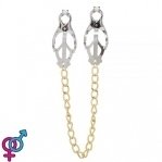 Зажимы на соски  Nipple play кабалы Gold Cnain (810349)
