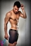 Чоловічі трусики-шортики 026 SHORT black