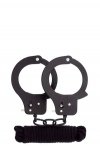Набор BONDX METAL CUFFS & LOVE ROPE SET, BLACK (DT20870)