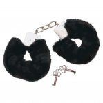 Наручники с черным мехом Bad Kitty Handcuffs, металл (BK528641)