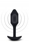 Анальна пробка з вібрацією Snug Plug 2 B-Vibe, силіконова, чорна (BV-014 BLK)