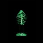 Анальная пробка стеклянная светящаяся NS Novelties FIREFLY GLASS PLUG LARGE CLEAR (T280469)
