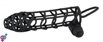 Насадка на член Silicone Sleeve Black Velvet M