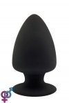 Термоактивна анальна пробка PREMIUM SILICONE PLUG L BLACK (DT21603)