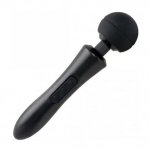 Вибратор-микрофон с пульсацией черный Massager Ultra Powerful -Big USB (BS22010)