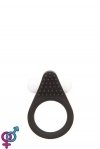 Эрекционное кольцо LIT-UP SILICONE STIMU RING 1, BLACK (DT21154)