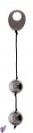 Шарики вагинальные DOMINO METALLIC BALLS, CHROME BLACK (DT50903)