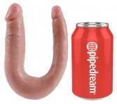 Двойной фаллоимитатор Pipedream King Cock Small Double Trouble - Flesh (PD21384)