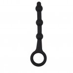 Анальная цепочка силикон Chisa Black Mont, 13,5 см, черная (CH76063)