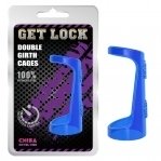 Ерекційне кільце Chisa Get Lock Double Girth Cages, Blue (CH46500)
