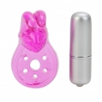 Ерекційне вібро кільце Micro Vibe Arouser Bunny (CE13669)