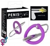 Ерекційне кільце - Penis Plug+Silicone Glans Ring Dilator